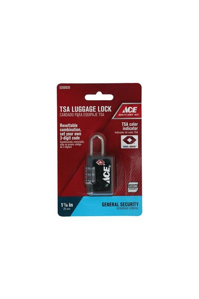 ACE 3-Dial Combination TSA Luggage Lock