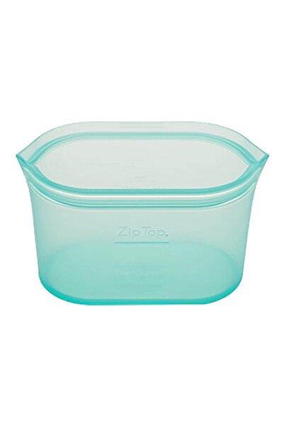 Zip Top Microwave and Dishwasher Safe BPA-Free Airtight Reusable Silicone Snack Container 16oz