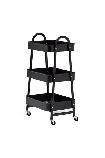 Parfait 3-Tier Space Saving Multi-Use Rolling Wheels Kitchen Trolley