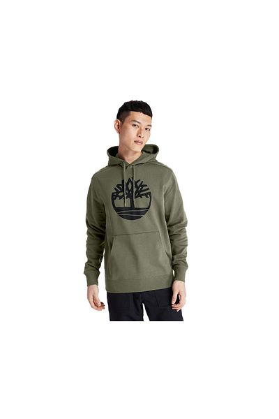 Timberland Ανδρικά πράσινα casual φούτερ - λογότυπο Core Tree, Pull Over Hoodie - TB0A2BJHZ281