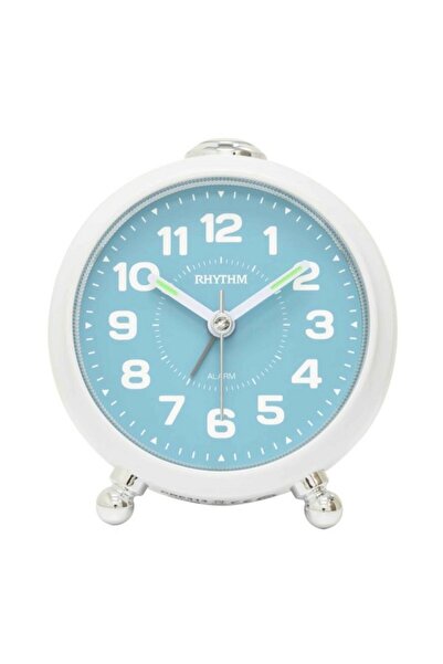 Rhythm Round Plastic 4-Step Beep Analog Alarm Clock