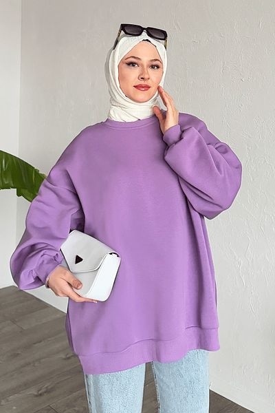 InStyle Raised Basic Lilac Sweat