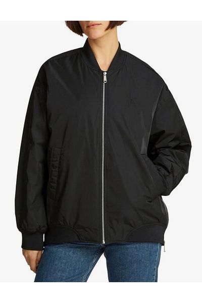 Calvin Klein Ck Jeans Long Bomber Γυναικείο Μαύρο Μπουφάν J20j224702-beh