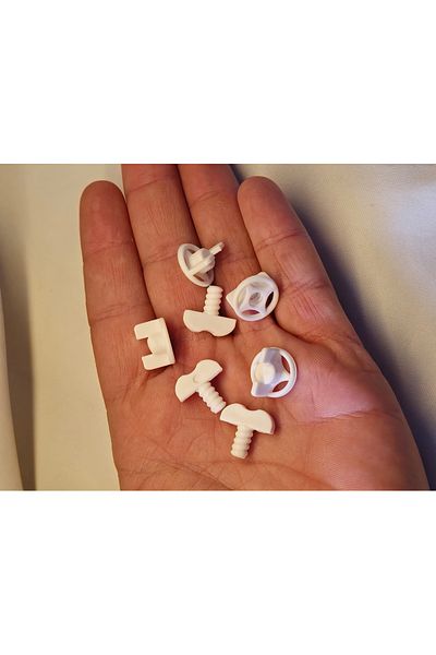 Home 50Pcs Stop Curtain Button and Lock Final Curtain Stopper Finisher