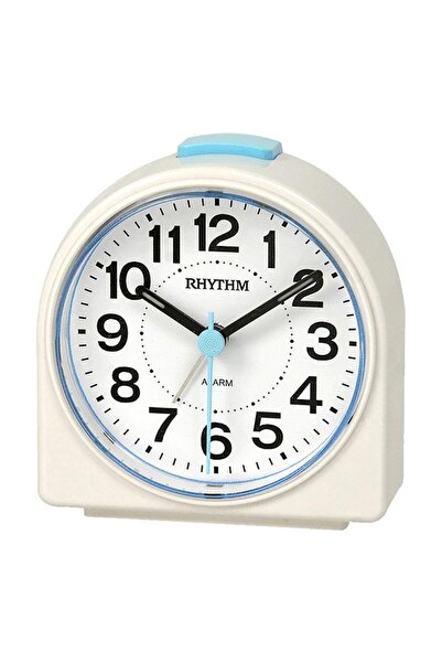 Rhythm Quartz Analog Beep Alarm Clock with Snooze and Light Function