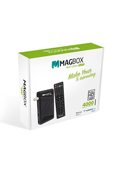 MAGBOX Natural Plus Tkgsli Youtubelu Full Hd Usb Mini Hd Uydu Alıcısı