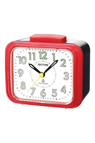 Rhythm Silent Silky Move Glow in the Dark Quartz Analog Bell Alarm Clock