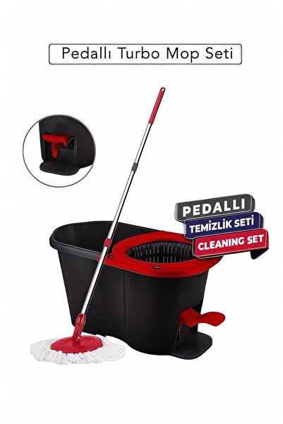 FAMİLOVE Pedallı Turbo Mop Seti - Kolay , Pratik ve Kullanışlı