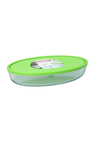 Pyrex Cook and Store Dishwasher Safe Oval Roaster with Lid 3 Liter