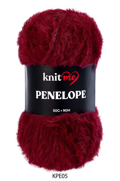 knitme KPE05 Μοντέλο Κόκκινο Νήμα Γούνας