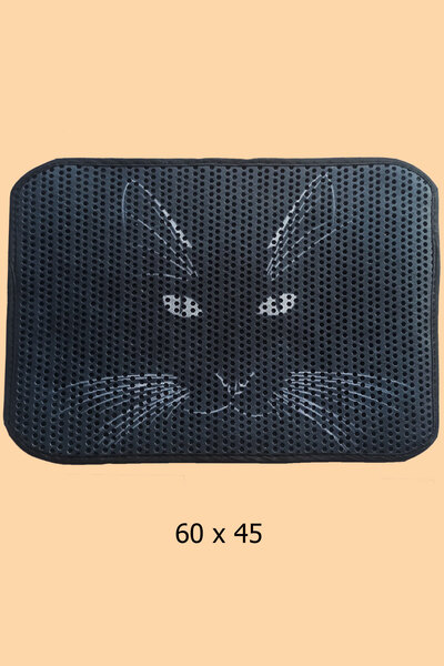 Epilla Renkli Kedi Tuvaleti Önü Elekli Kedi Kumu ,kedi Paspası -60 x 45