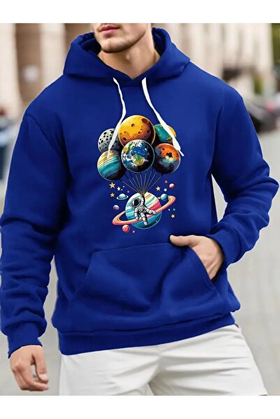 DAXİS Sportwear Company Свитър с качулка и космически мотив
