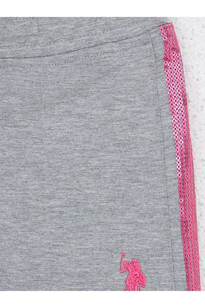 U.S. Polo Assn. Pantaloni scurți tricotați Gri Melange pentru fete