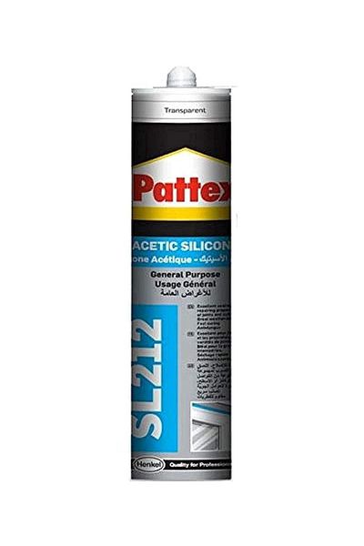 Pattex Henkel Pattex Acetic Silicone GP SL212  Transparent