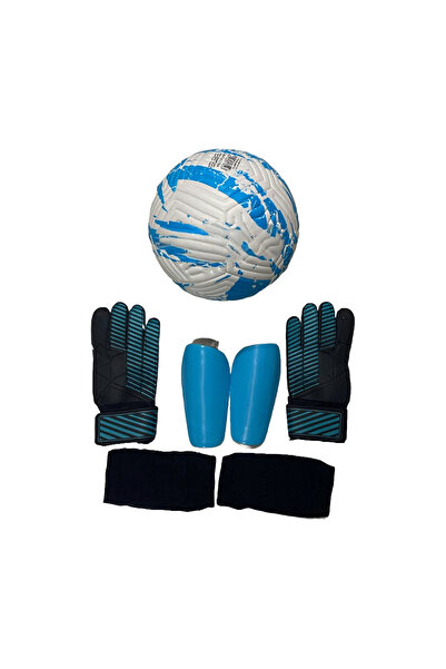 unes 5 NO 4 ASTAR MAKİNE DİKİŞLİ FUTBOL TOPU KALECİ ELDİVENİ VE TEKMELİK 3LÜ SET