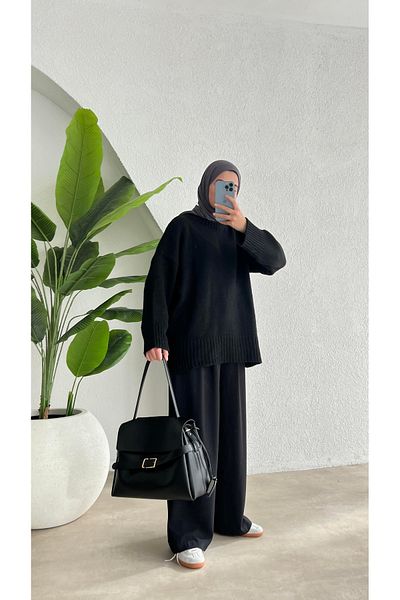 KAJU STİL Pulover Hijab pentru femei Yumoş Premium - Model de marcă