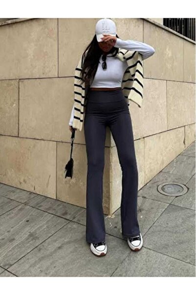 dshee woman Yüksek Bel Şardonlu  İspanyol Tayt