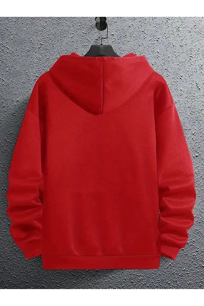 DAXİS Sportwear Company Space Themed Printed Hooded Sweatshirt