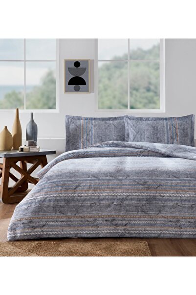 Özdilek Комплект спално бельо с ластична лента за матрак размер Battal, Колорадо