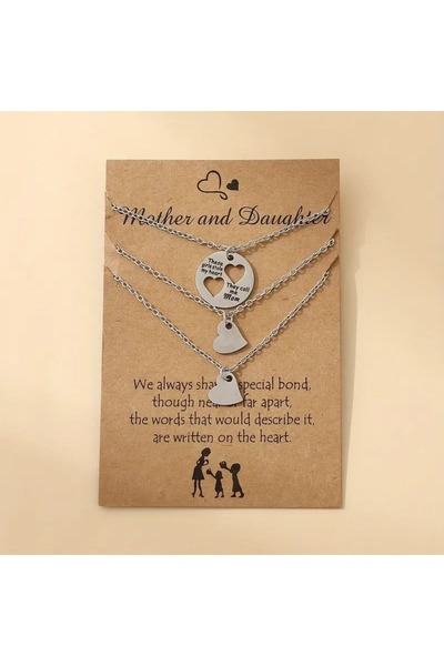 GlassySKY قلادة الأم والبنات، عيد الأم، الأم، هدية عيد الميلاد