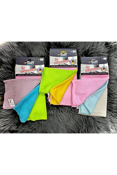 Suff Müge 3-pack Microfiber Surface Cleaning Cloth - 32x32 cm
