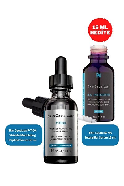 SkinCeuticals Kırışıklık Görünümünü Karşı Etkili Ha Intensifier 15 ml Ve P-tiox Serum 30 ml Cilt Bakım Seti