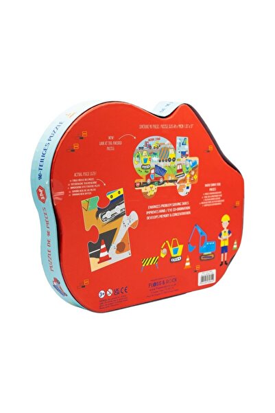 Floss & Rock 40 Parça “İnsaat Arabası” Şekilli Yap-Boz / Construction