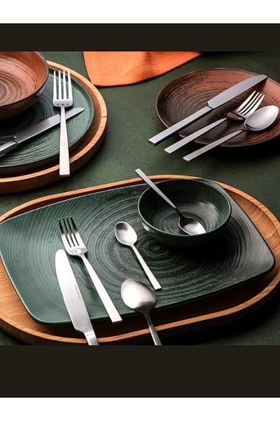 Porland Quantum 6-Person Fork Spoon Knife Set 36 Pieces