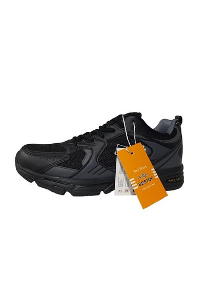 Best Of Men's Black Orthopedic Sole Walking Shoes