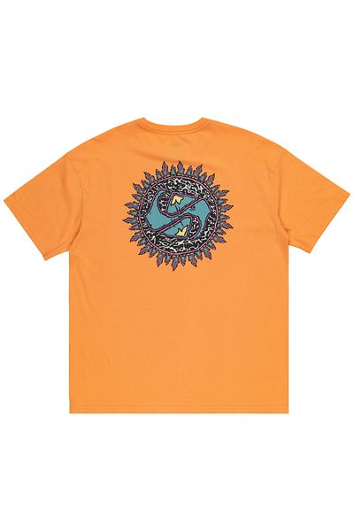 Quiksilver Spin Cycle Ss Ανδρικό πορτοκαλί μπλουζάκι Eqyzt07653-25178