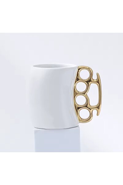 EXENET Quality and Modern Design with Four Finger Handle Porcelain Mug Cup, F...