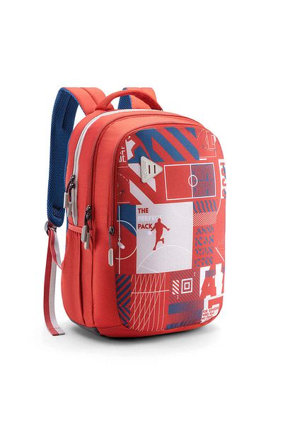 American Tourister QUAD+ BP02 أحمر عميق