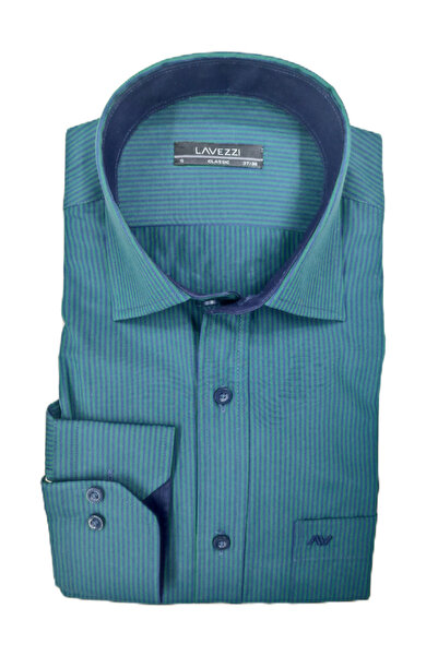 LAVEZZİ قميص كلاسيكي بأكمام طويلة مع جيوب
