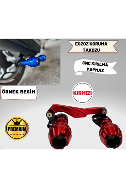 Yamaha Egzoz Koruma Takozu CNC Uyumlu ÖZEL SERİ (KIRMIZI)