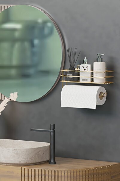 wearme Gold Yapışkanlı Raflı Kağıt Rulo Havluluk Havlu Kağıltlık Banyo Mutfak...
