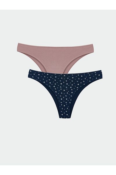 LC Waikiki Pachet de 2 chiloți brazilian Cicekli - W4LD88Z8