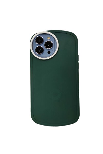 Nettech İphone 13 Pro Max Uyumlu Silindir Camera Seri Arka Koruma Kılıf - Yeşil