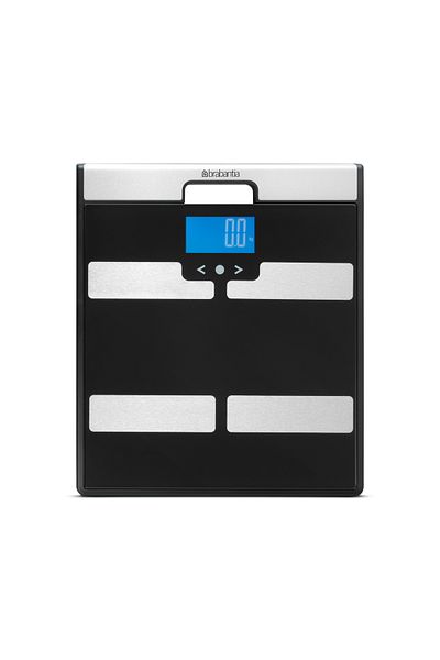 Brabantia Digital Body Analysis Bathroom Scales, battery powered black