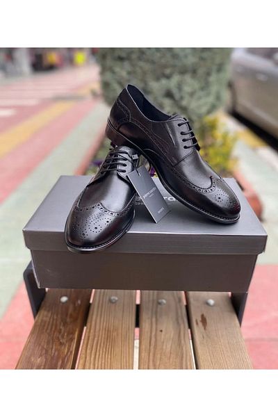 Pierre Cardin 63576 Pánské klasické neolite boty z pravé kůže