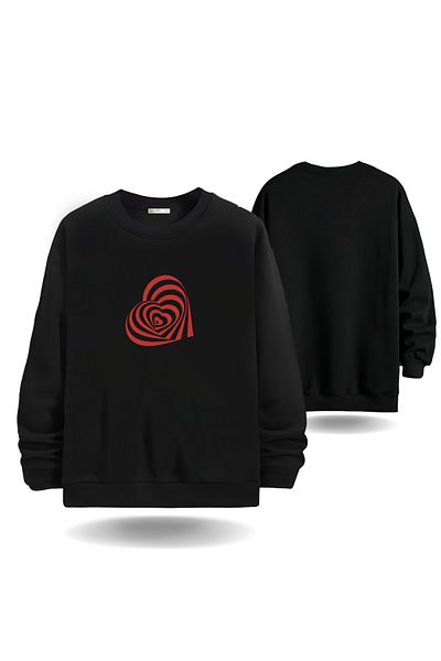 Gölge Store Valentine's Day Crew Neck Slimfit Sweatshirt - Men and Women 6018