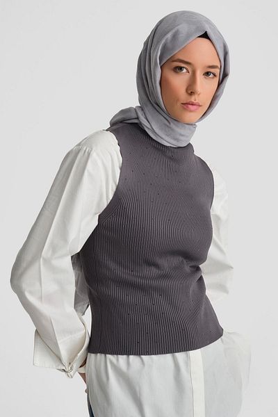 Armine Πλεκτά με λεπτομέρεια καπνιστή πέτρα 24kd2807