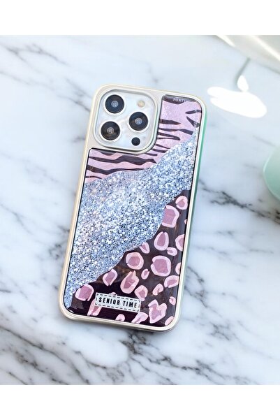 KILIF HOUSE Iphone 15 Plus Uyumlu Senior Time Parlak Desenli Kılıf