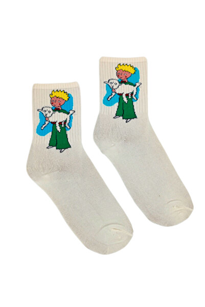 Shuttle Park Маленький принц, веселі кольорові візерунки, унісекс, трикотажні шкарпетки