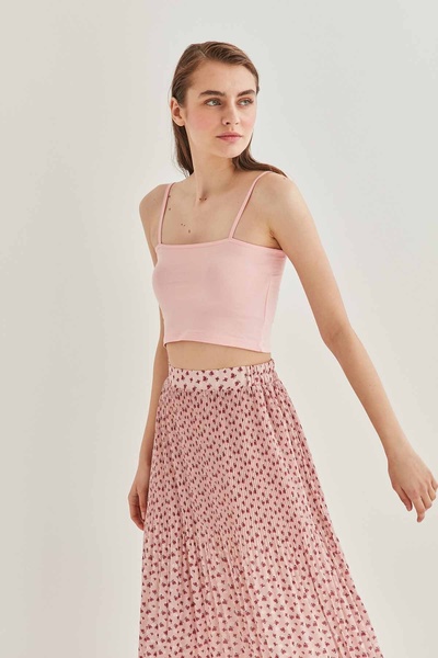 Vitrin Strappy Crop bavlněné tílko