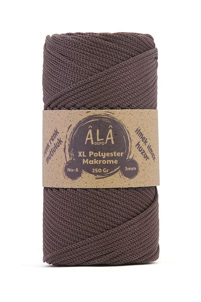 aladepo XL Polyester - Macrame No:6 Σχοινί Χοντρή Τσάντα