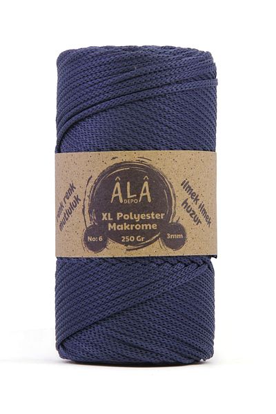 aladepo XL Polyester - Macrame No:6 Σχοινί Χοντρή Τσάντα