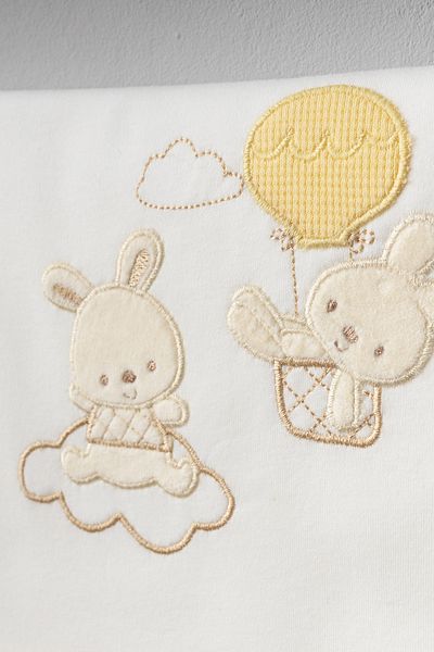 Bebitof Balloon Rabbit Patterned 10-Piece Boxed Newborn Hospital Discharge Bodysuit Set