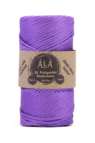 aladepo XL Polyester - Macrame No:6 Thick Bag Lanyard