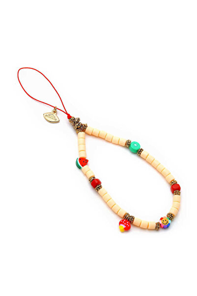 Mon Reve Sweet Bej Ip Charm Telefon Aksesuarı