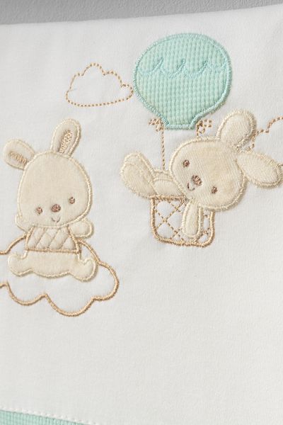 Bebitof Balloon Rabbit Patterned 10-Piece Boxed Newborn Hospital Discharge Bodysuit Set